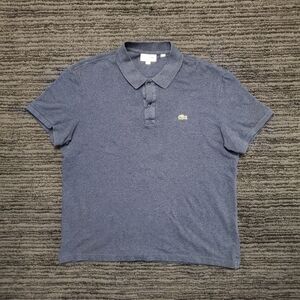 Lacoste Size XXL Blue Slim Fit Short Sleeve Polo Shirt